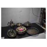 Collection of Vintage Silverplate. Coffee Pot Lid