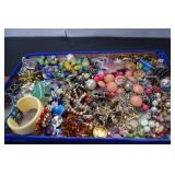 Tray Of Costume Jewelry, Display Tray Not Included