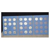 Partial Kennedy Half Dollar Album w/ 22 Coins