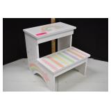 Child's Pastel Rainbow Step Stool