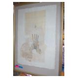 K. Hoskins Framed Mixed Media Picture 30 x 42
