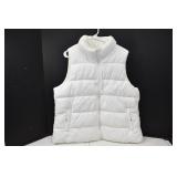 Old Navy Ladies White Puffer Vest Size XL