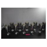Ten Banka Hammered Tin Cups. Made in Indonesia