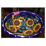 Talavera Pottery  Sunflower Sink  New