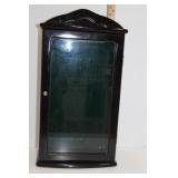 Wood And Glass Display Cabinet 20x12x6'D