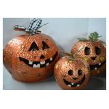 Large Metal Outdoor / Indoor Pumpkin Decor