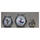 Lorus Minnie Mouse, Lorus Goofy&Elgin Watch Faces
