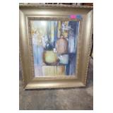 Sandy Clark Signed Still Life Framed Picture 35x41