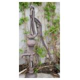 Vtg. Tall Cast Iron Hand Operated Water Pump 67'