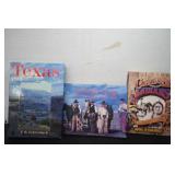 Large Hard Cover Books On Cowboys & Texas