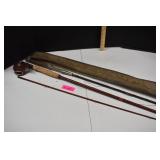 Two Vintage Fly Fishing Rods & Shakespeare Reel