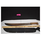 23' Machete W/Wood Handle & Scabbard Tramontina