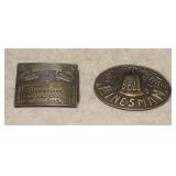 Budweiser & Bell Lineman Belt Buckles