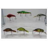 Six Vintage Assorted Lures