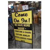 Metal Frame Double Side, Sidewalk Sign 4 Ft. x 24'