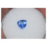 0.70cwt Tanzanite Trillion in Gem Jar