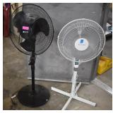 Two Oscillating Floor Fans  (Tested)