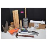 Hammer, Knife, Galvanized Flashing And More