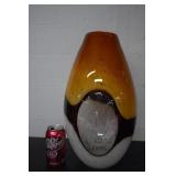 MCM Murano Style Hand Blown Peek-A-Boo Vase