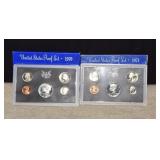 1970 & 1971 U.S. Proof Sets w/ Boxes  10 Coins