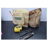 Leather Tool Belt w/ Contents *See Photos For Cond