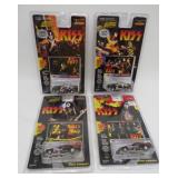 Four 1997 Johnny Lightning KISS Cars