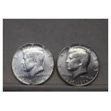 1964 Silver Kennedy & 1970D Kennedy Half Dollars