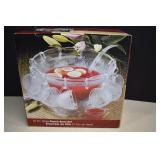 27 Piece Glass Punch Bowl Set