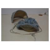 Vintage Beaded Hairpiece Hat & Matching Purse