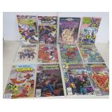 Eleven Marvel Comic Books and 1 Disney Comic Book
