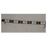 Floral Enamel & Gold Tone Bracelet