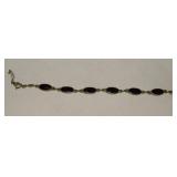 1/20 14K GF Onyx Bracelet w/ Chain Guard