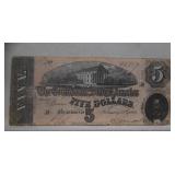 Confederate $5-Richmond Dated Feb 17, 1864