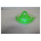 Vintage Uranium Glass Juicer
