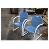 Two  Youth Size Metal Outdoor Chairs