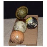 Three Globe Decorative Balls&Small Globe on Stand