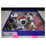 Flat Of Watches -Not Working May Need Batteries-