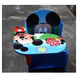 Bright Colored Child's Mickey Mouse Desk w/ Drink