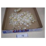 Lot of Vintage White Buttons