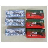 6 NIB Frost Cutlery Small Folding Knives - NOTE