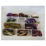Plano Box Filled w/Soft Bait Worms and Jigs