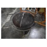 Fire Pit With BBQ Grate & Hot Tool