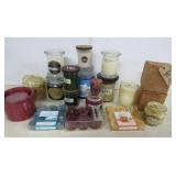 Lot of Vtg. Assorted Scented Candles - NOTE