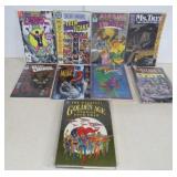 Nine Various Graphic Novels and Comic Books
