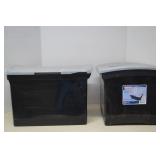 Sterilite Plastic File Box W/ Dividers -
