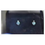 14kt. Gold & Opal Tiny Earrings,Note- Posts