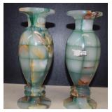 Two Handcrafted Forest Charm Jade Mosaic -NOTES-