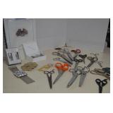 MISC Lot Vintage Scissors, Jewlery,  & MORE