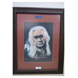 Beautiful Original Pastel American Indian Picture