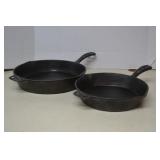 Two Nordic Ware Cast Iron Skillets
